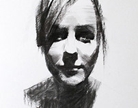 Charcoal Portrait Studies