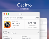 MacOS Get Info Design