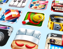 Realistic iOS App Icons