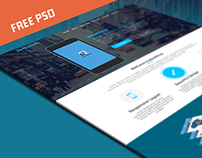 FREE PSD : BezalShop Landing Page