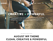 August - Creative Multi-Purpose WordPress Theme