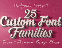 25 Custom Font Families