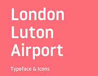 London Luton Airport / Typeface & Icons