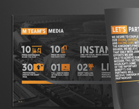 M Team Partnership Proposal Brochure Design