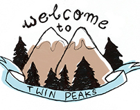 Twin Peaks [stickers design]