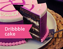 Dribbble cake