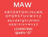 Maw Free Font