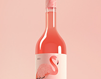 Rose Flamingo Wine