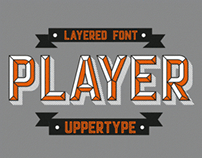 Player layered font (free weight)