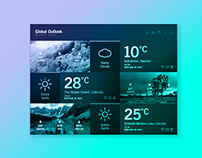 Weather Dashboard // Global Outlook UI/UX