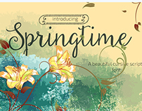 Springtime Font(Script)