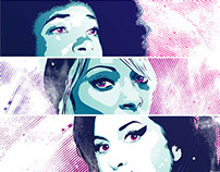 Esperanza | Mary J | Amy - Vector triptych