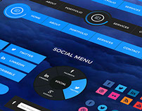 Cloudy Retina UI Web Kit • Download Link