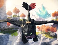 Low Poly HTTYD2 Environment