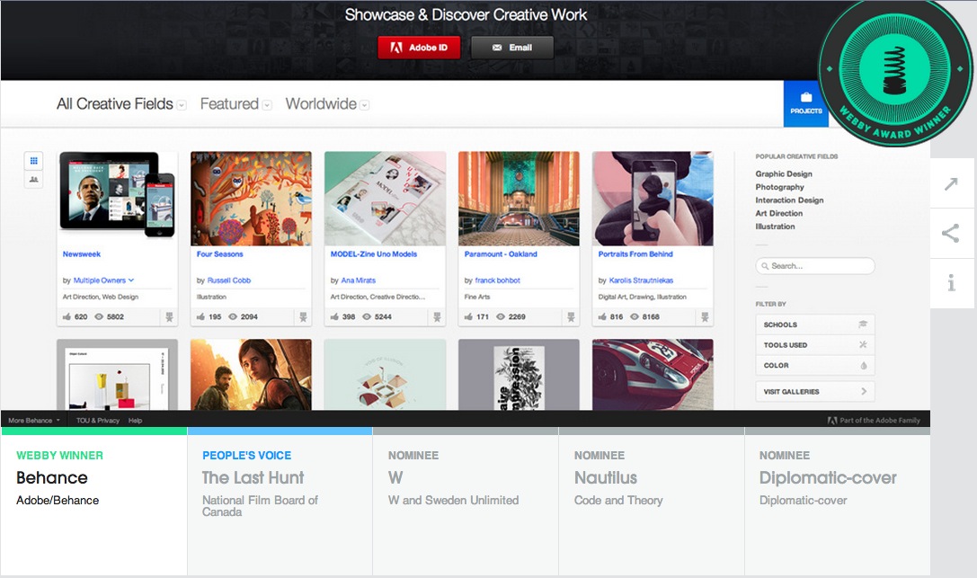 Behance Wins a Webby! 